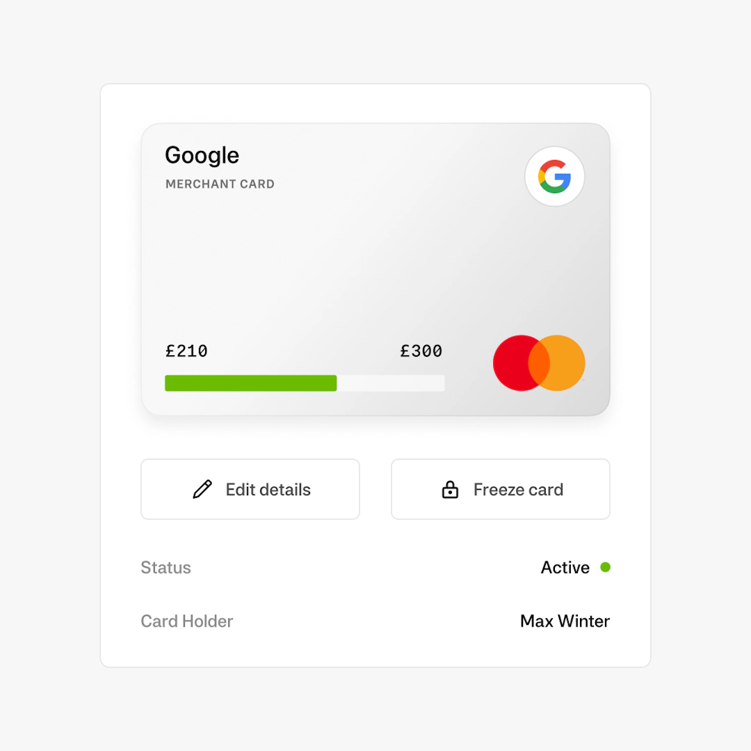 Prepaid business cards | Pre-funded with full spend control | Moss