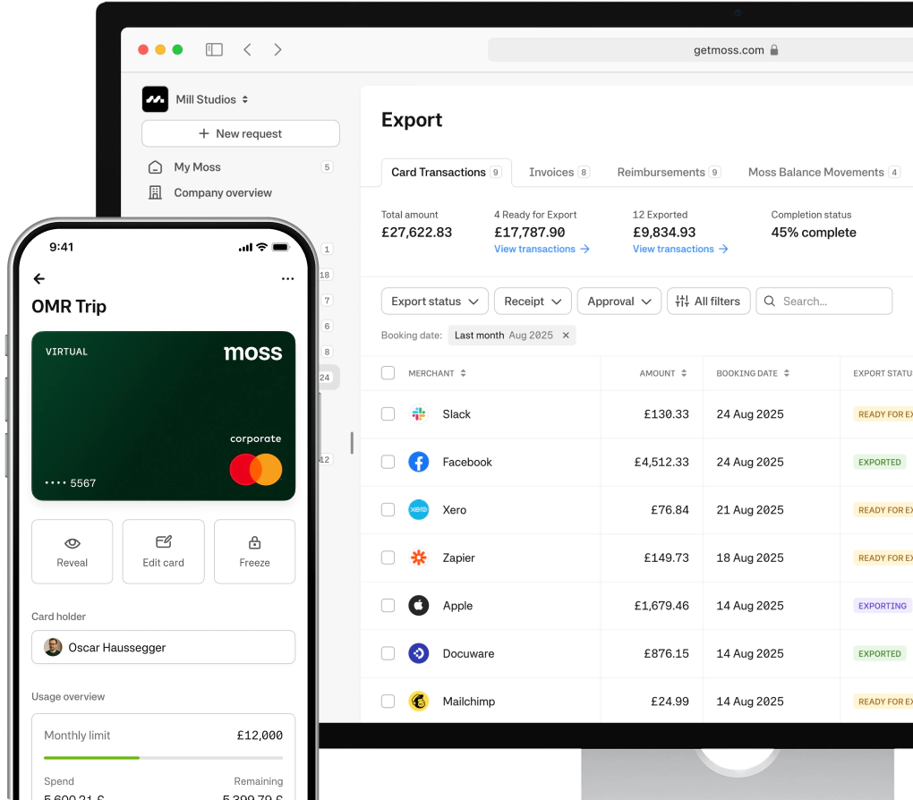 Pricing Page Moss Platform Overview UK