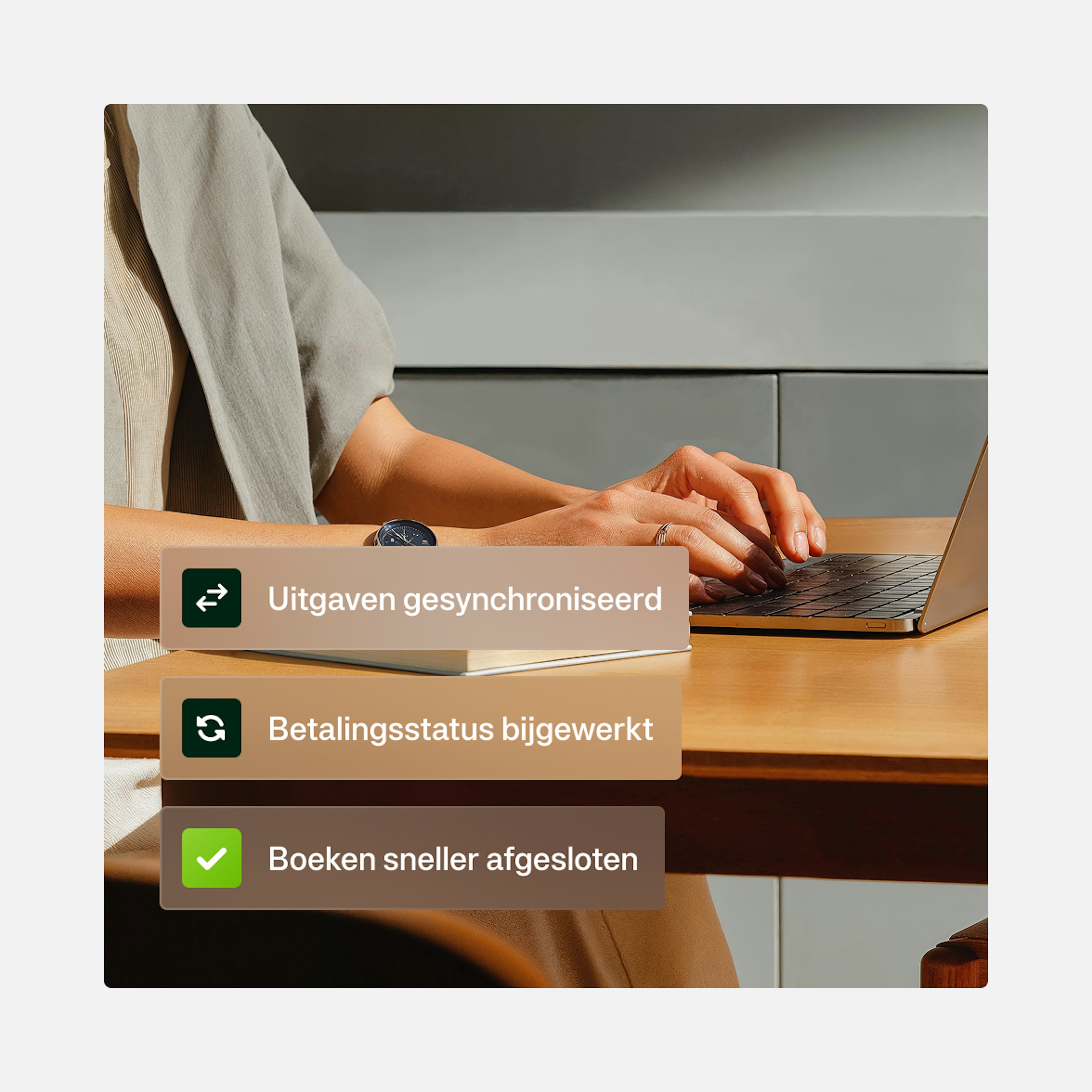 Moss + Xero: Boeken sneller afgesloten