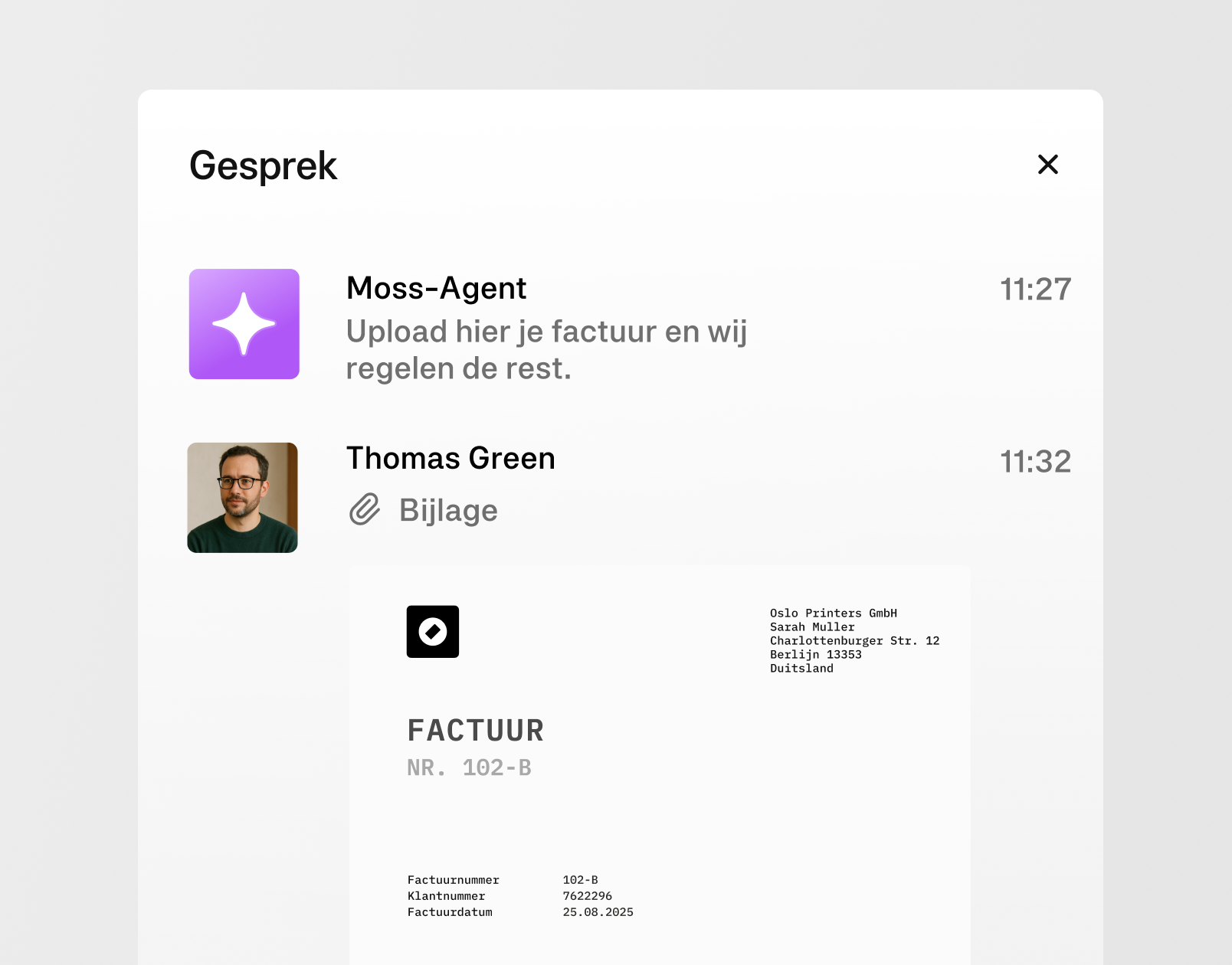 Moss Intelligence - Receipt Chasing - NL