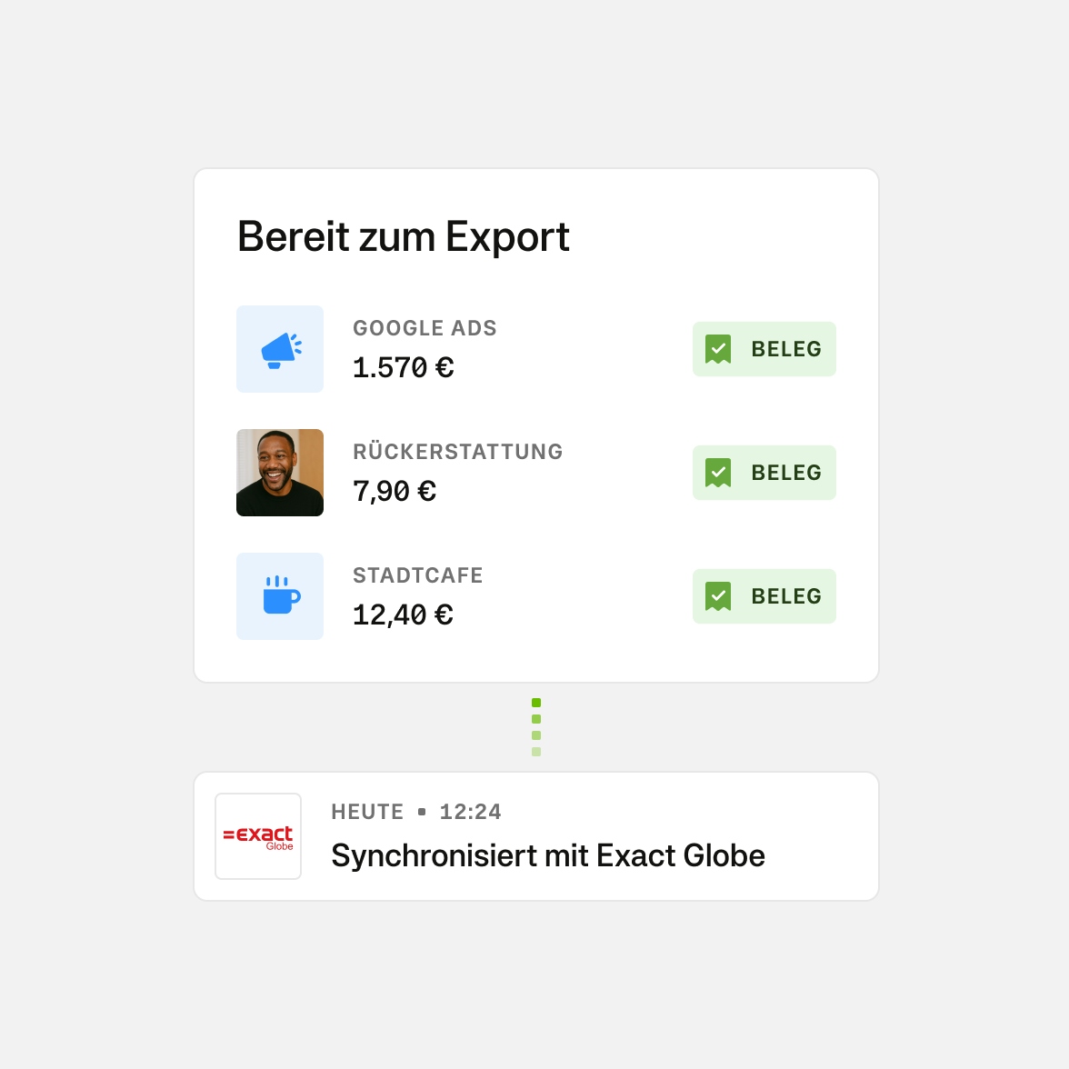 Moss + Exact Globe Export