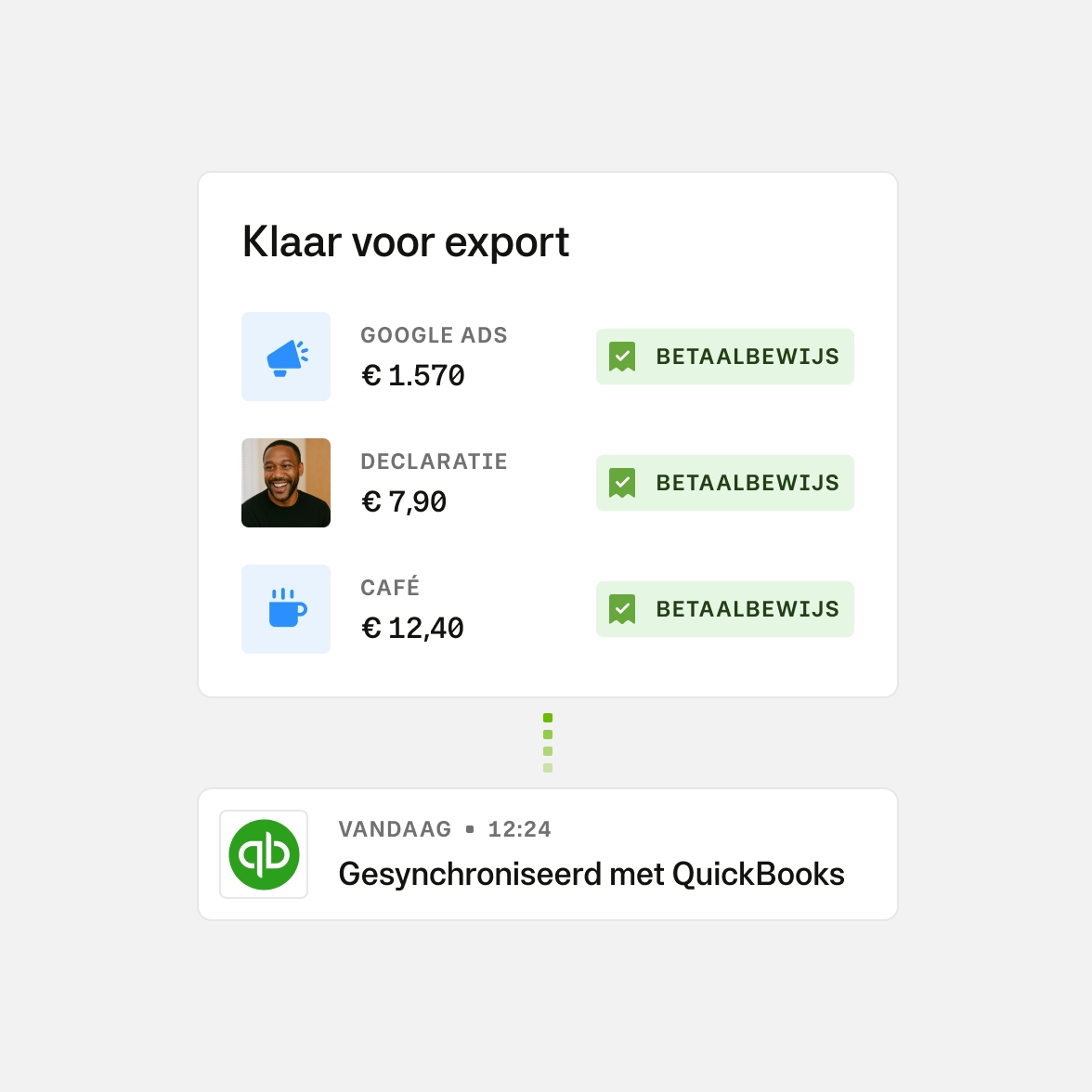 Moss + Quickbooks export