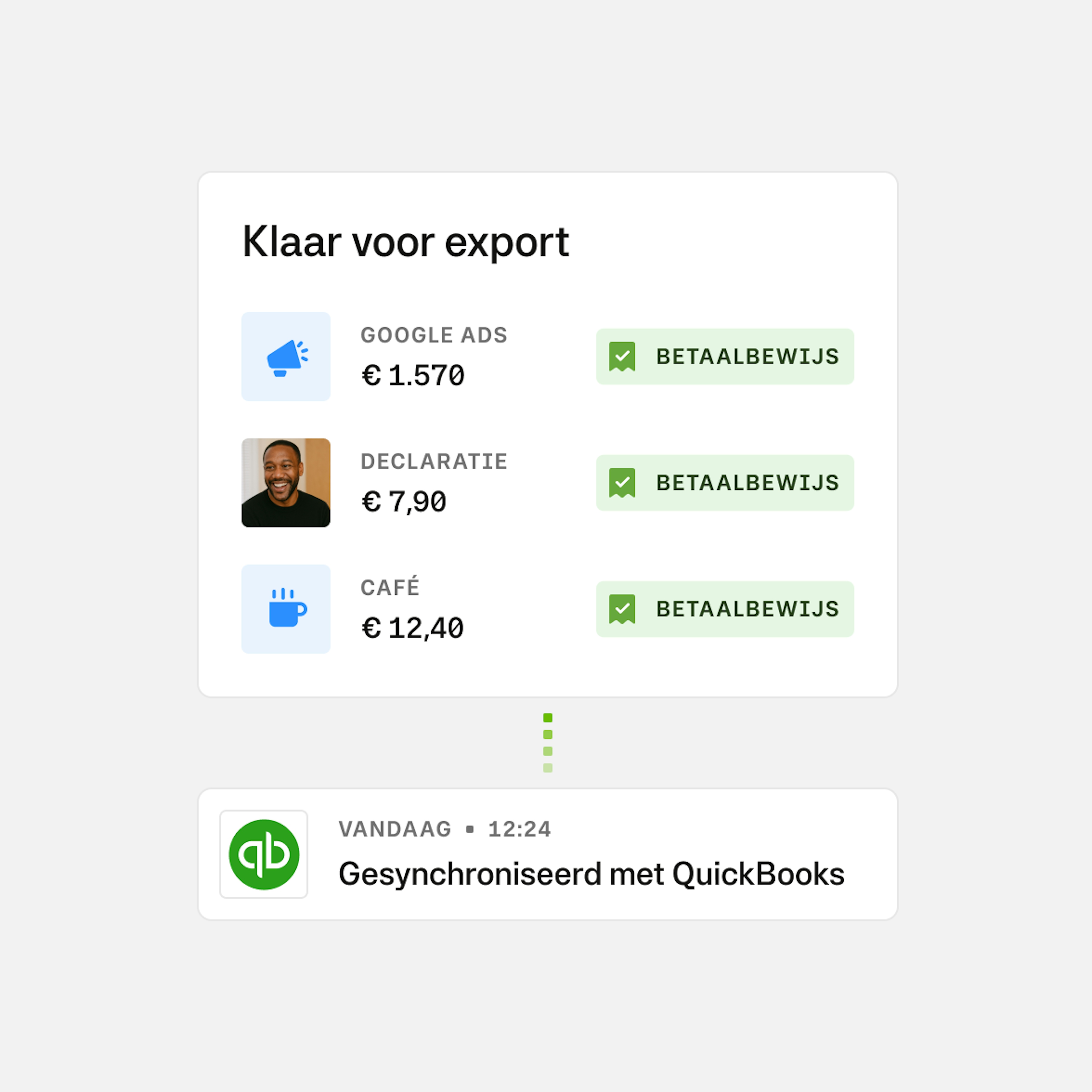 Moss + Quickbooks export