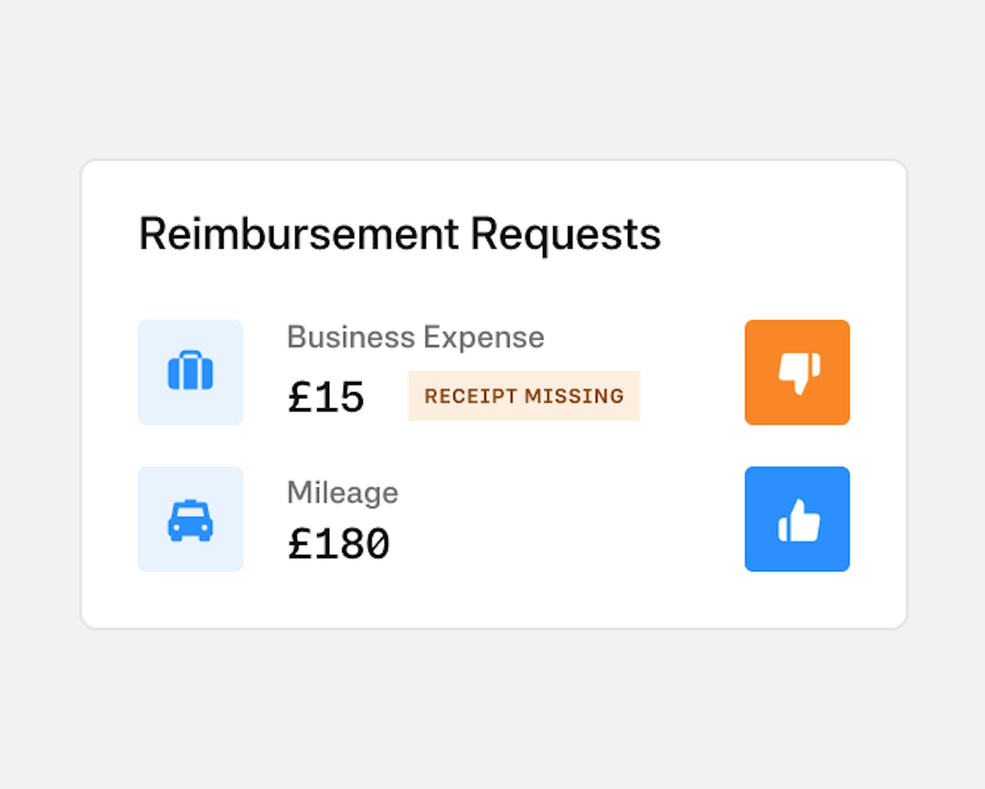 Reimbursement request