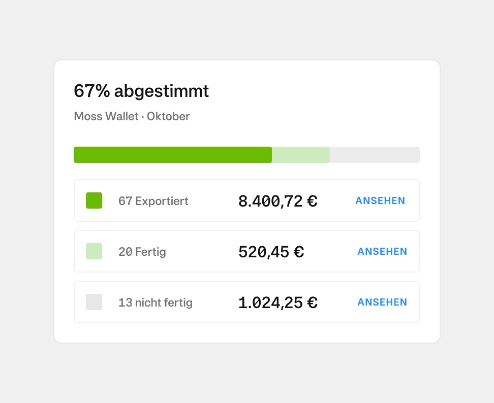 Moss Balance Rec in German with Euro