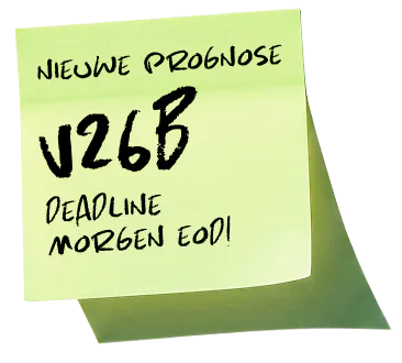 Nieuwe Prognose V26B Deadline