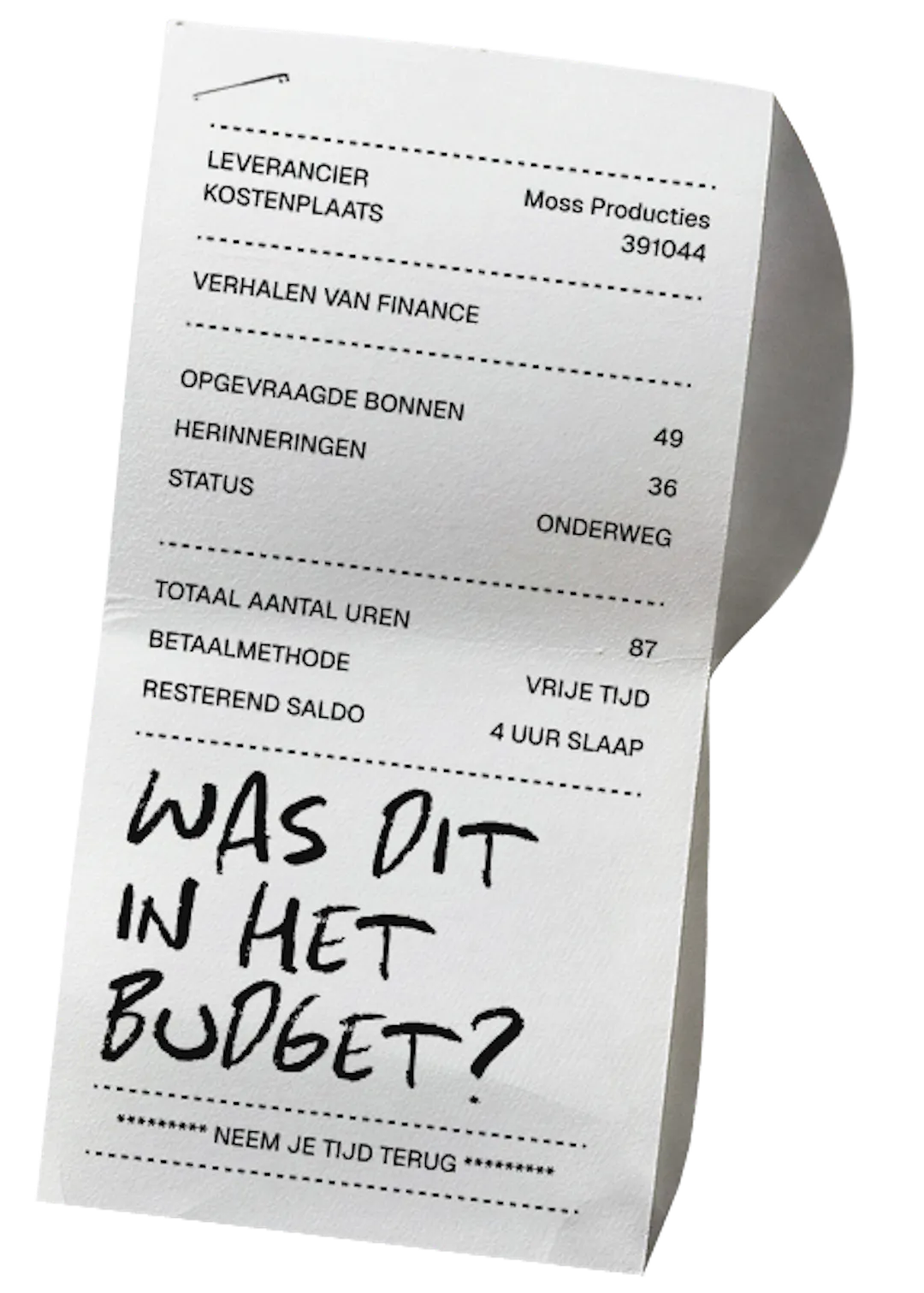 Bon: Was dit in het budget?