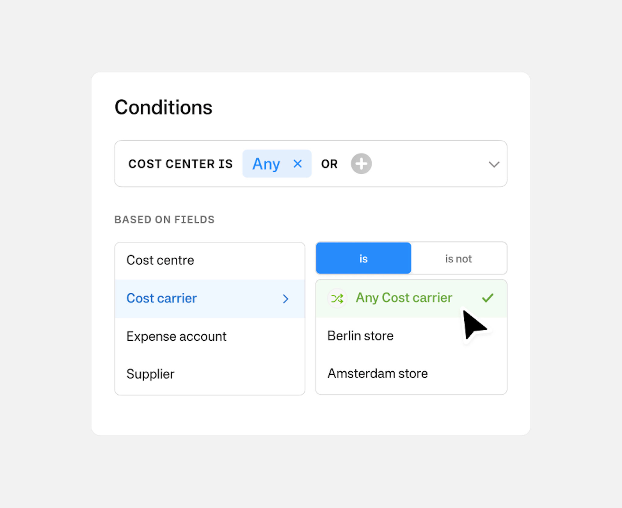 'Any' condition