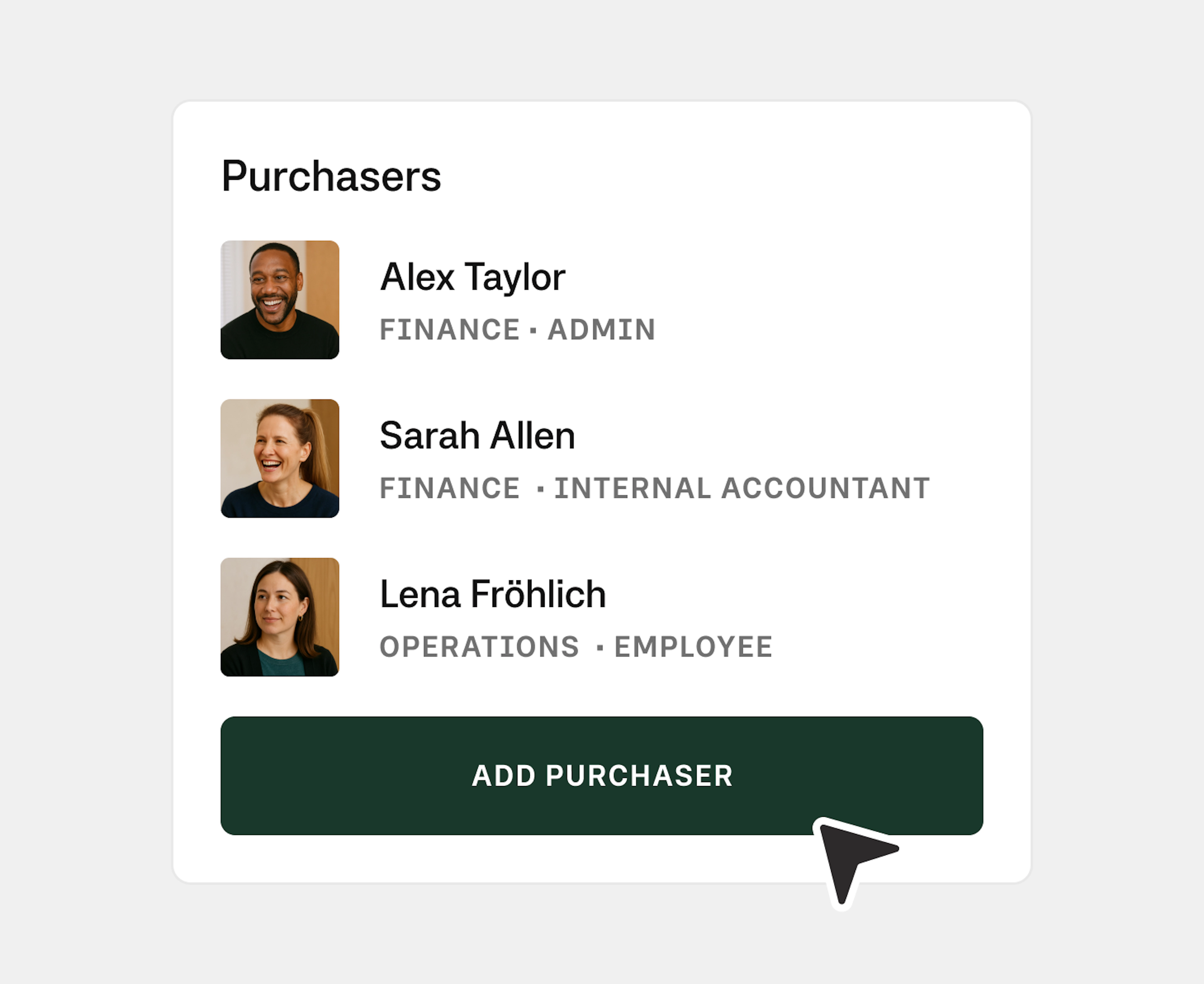 Product Purchaser Role