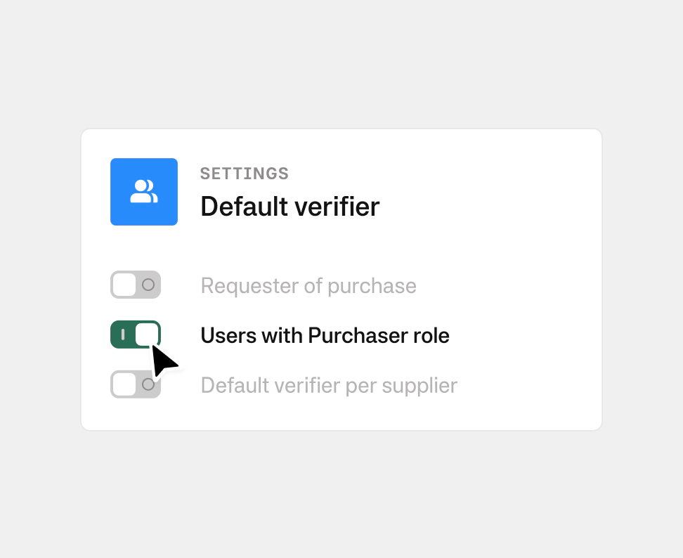 Default verifiers for deliveries