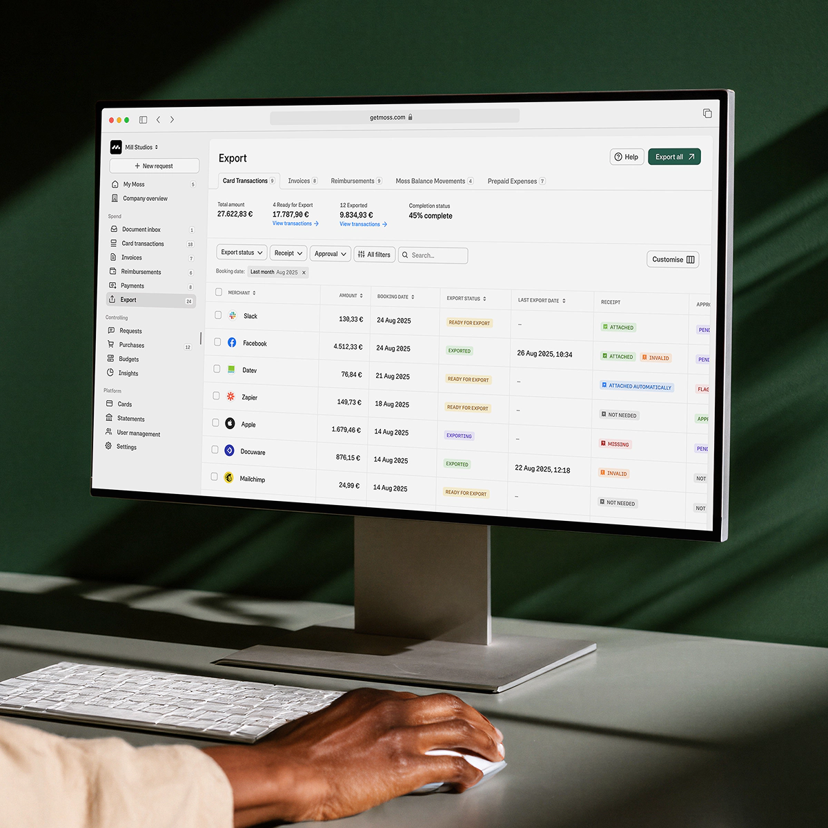 platform desktop spend expense management