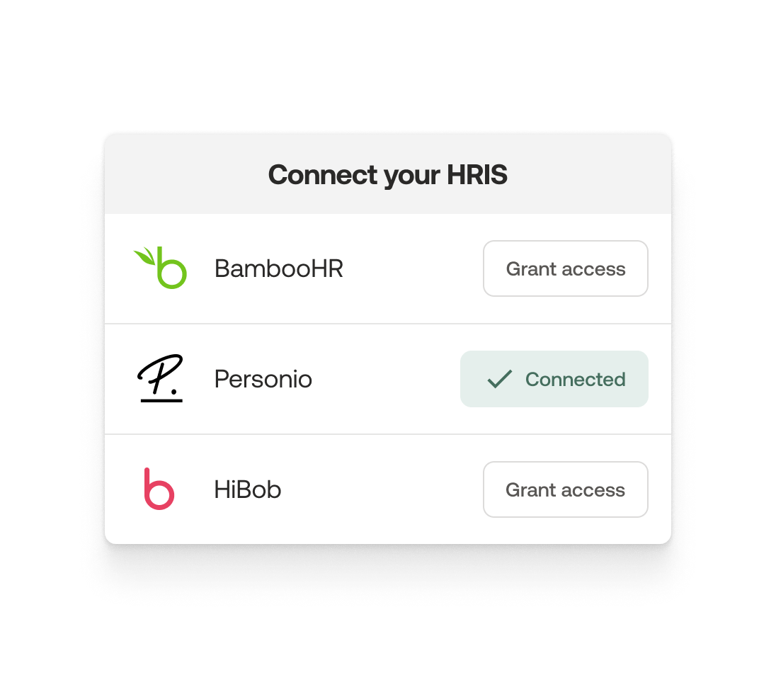 Connect your HRIS