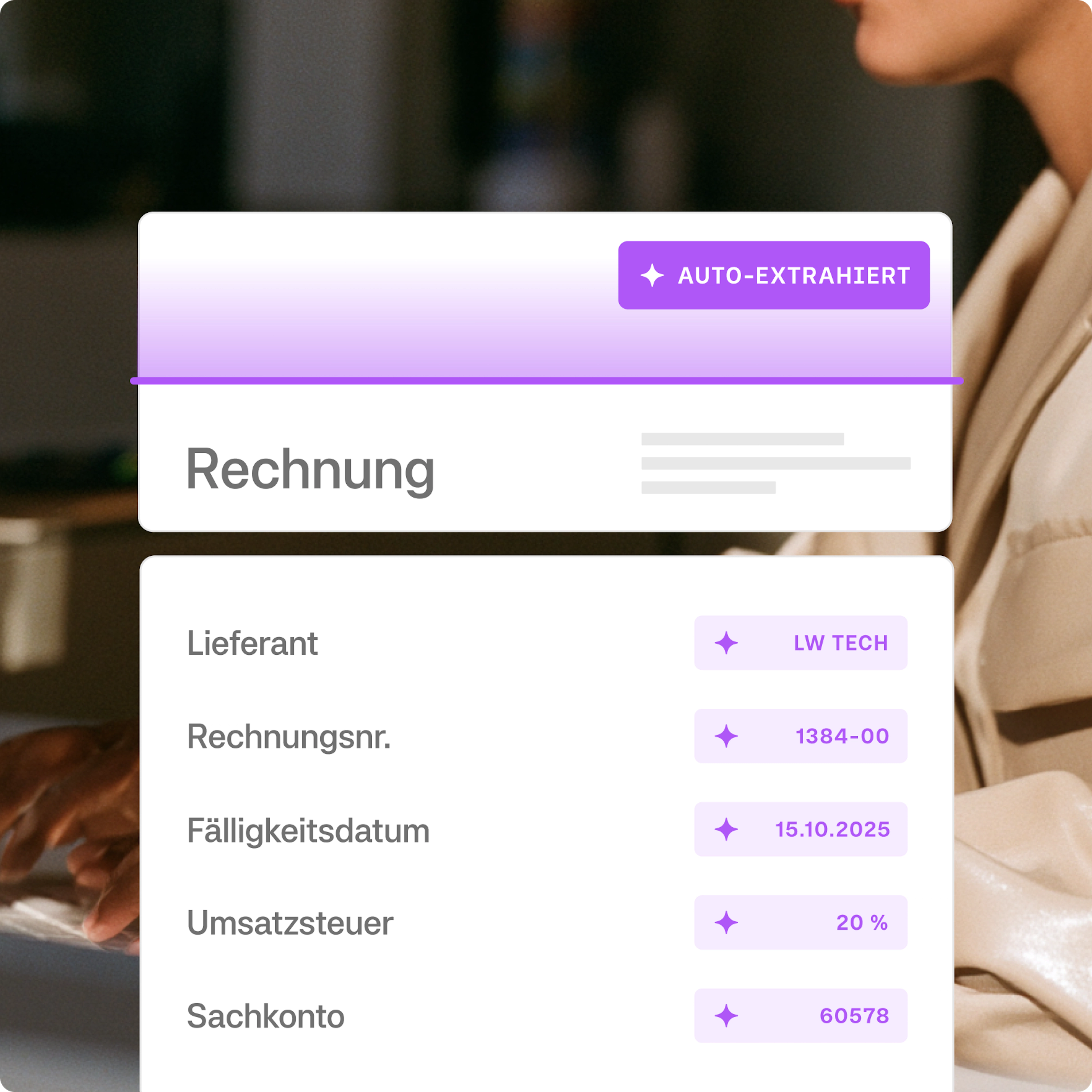 Pre-accounting workflows auto-extracting - AT
