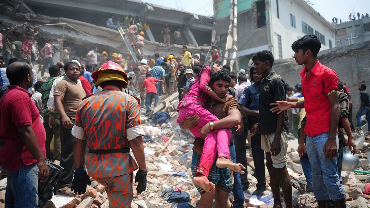 Raza Plaza clothing factory collapse. Ethical shopping can help prevent such future disasters.