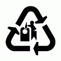 Recyclable glass symbol