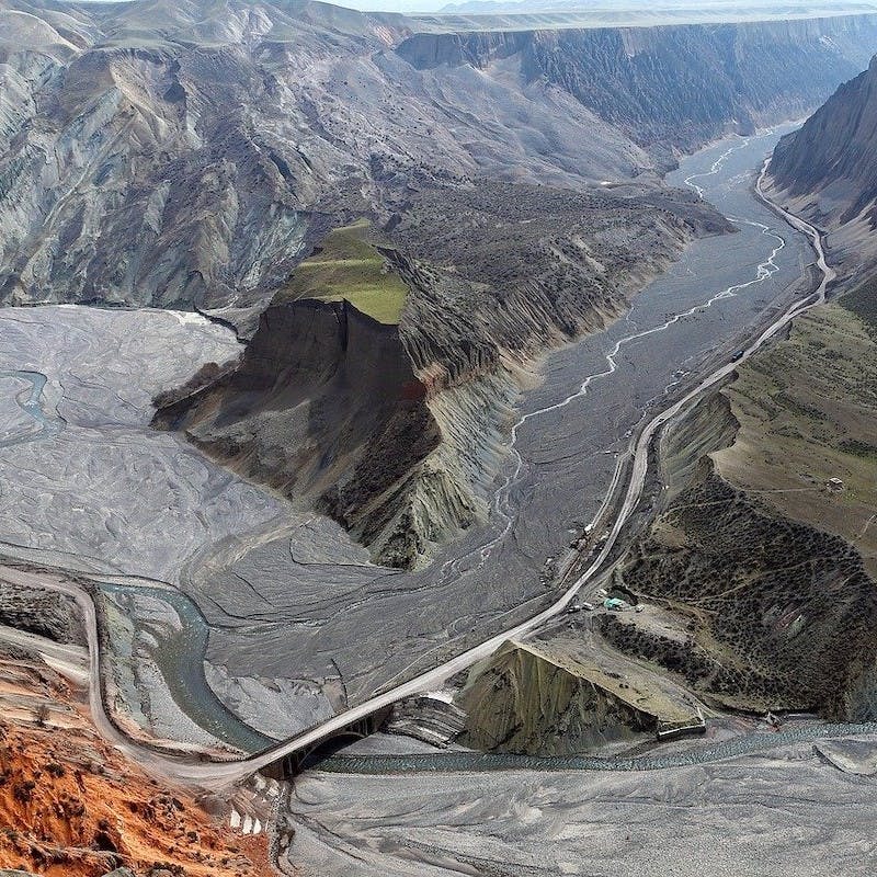 A mine in the mountains. Mining practices means that most laptops are neither sustainable nor ethical.