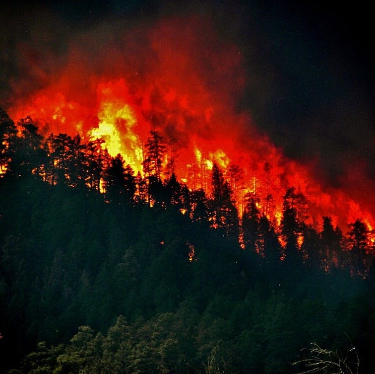 High Park Wildfire on the Arapaho and Roosevelt National Forests and Pawnee National Grassland on Thursday, June 17, 2012. (Photo credit: US Dept. of Agriculture)