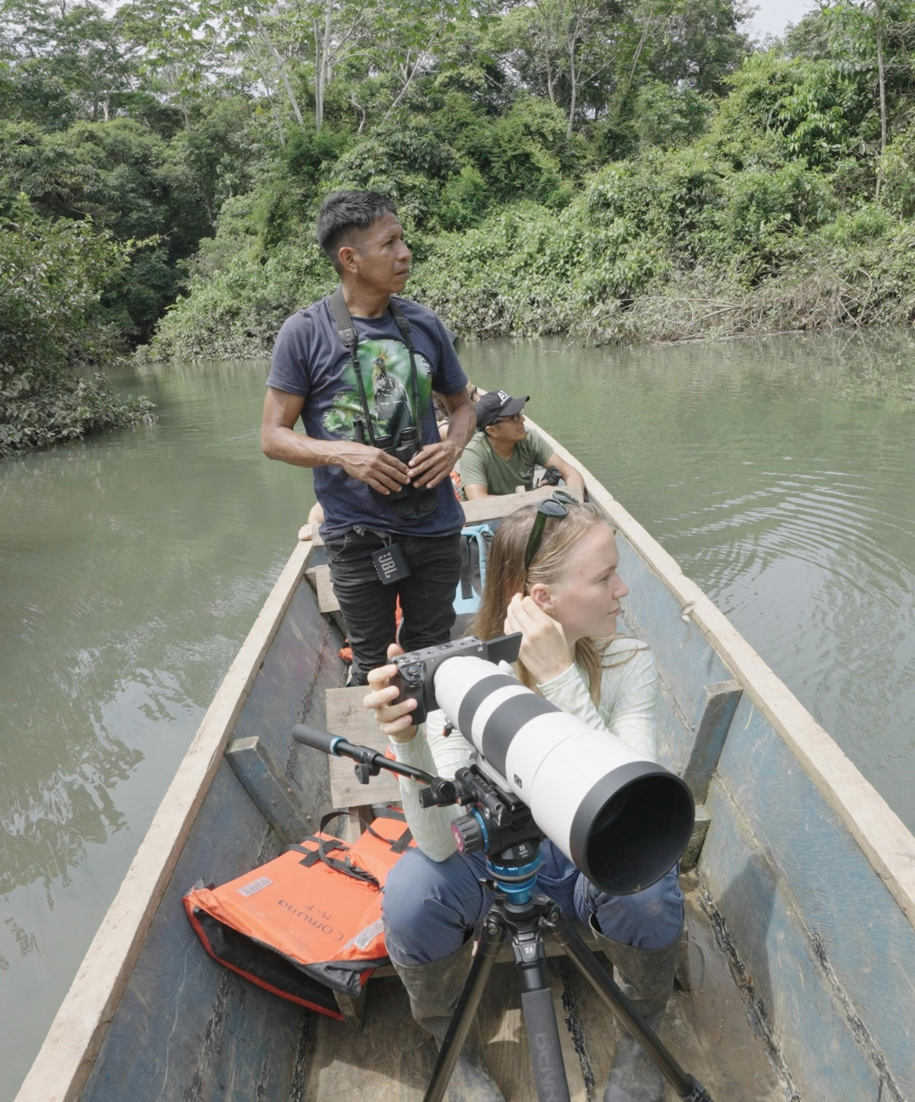 guided tour on the river of the Yasuní rainforest