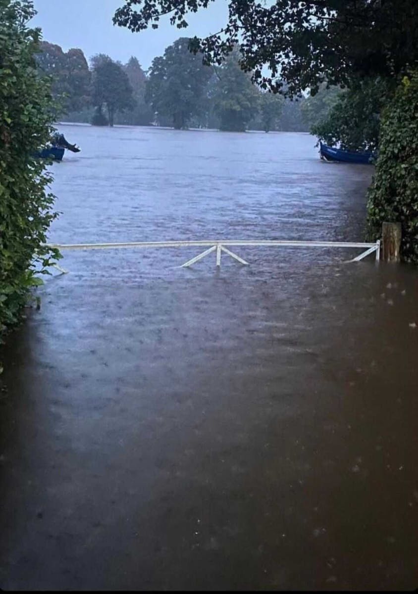 flooded area in Glassie farm