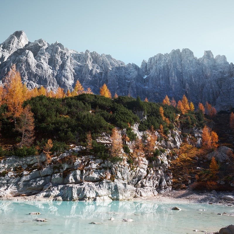 A glacier lake with a back drop of trees and snow capped mountains, this photo encapsulates 'wilderness'.