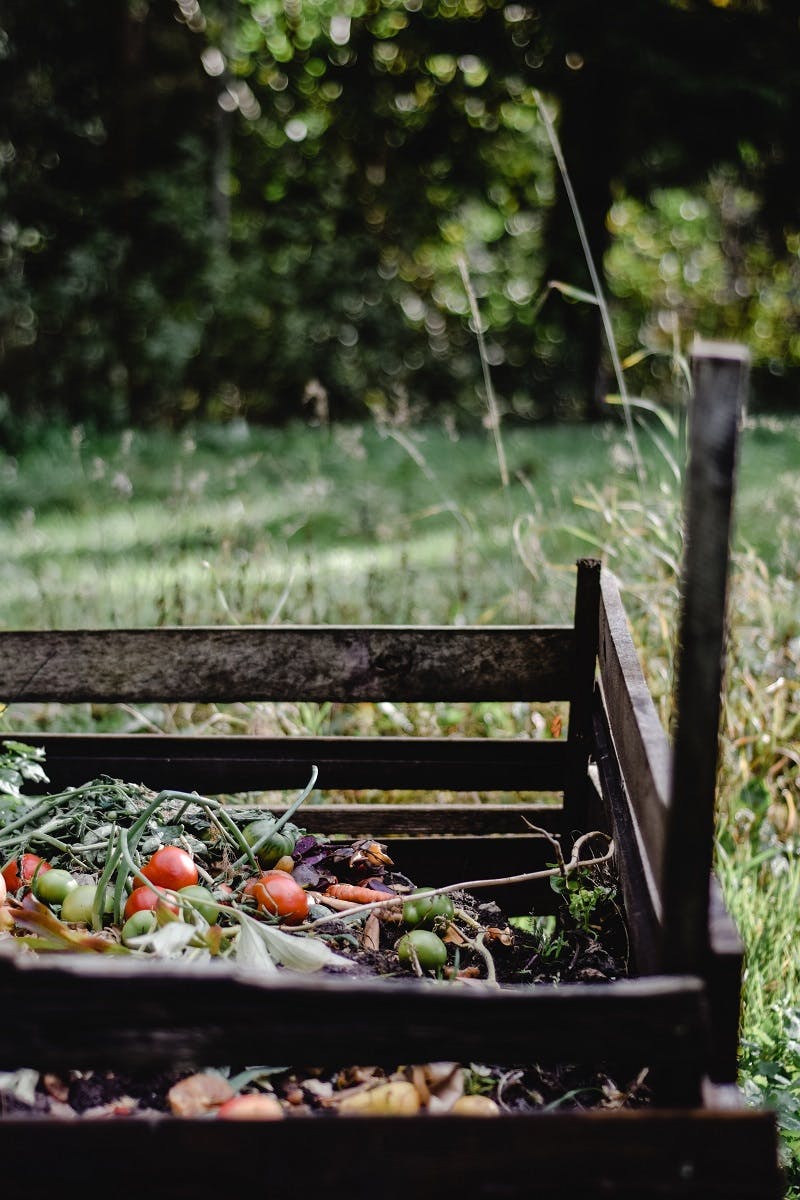 A home composter built from re-purposed wood