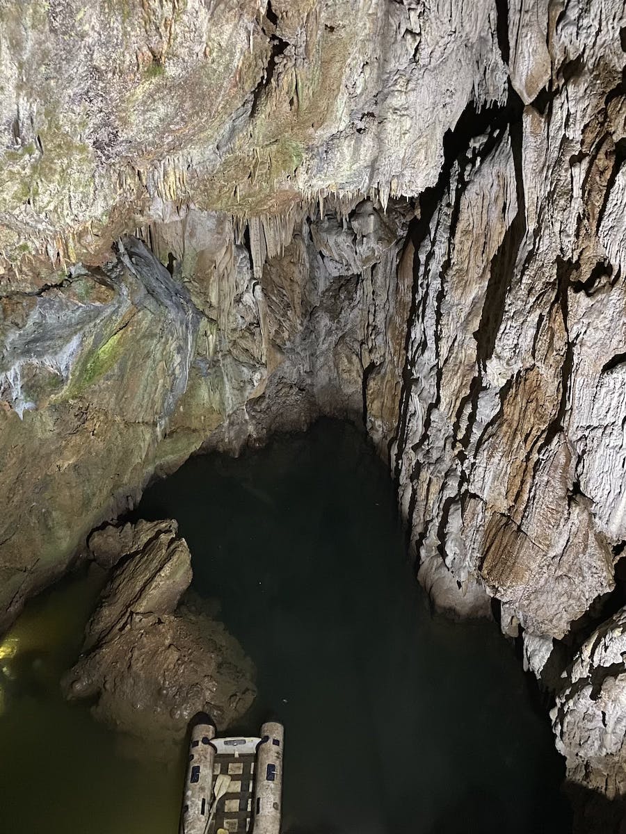 A view looking into the Predolac cave in Croatia