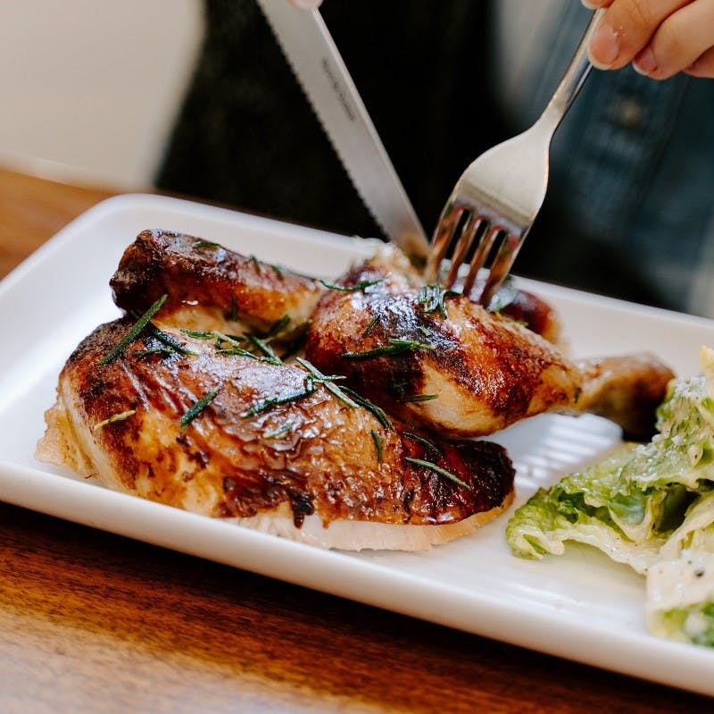 Replacing the carbon-heavy beef on your plate with carbon-light chicken will cut your dietary carbon footprint in half.