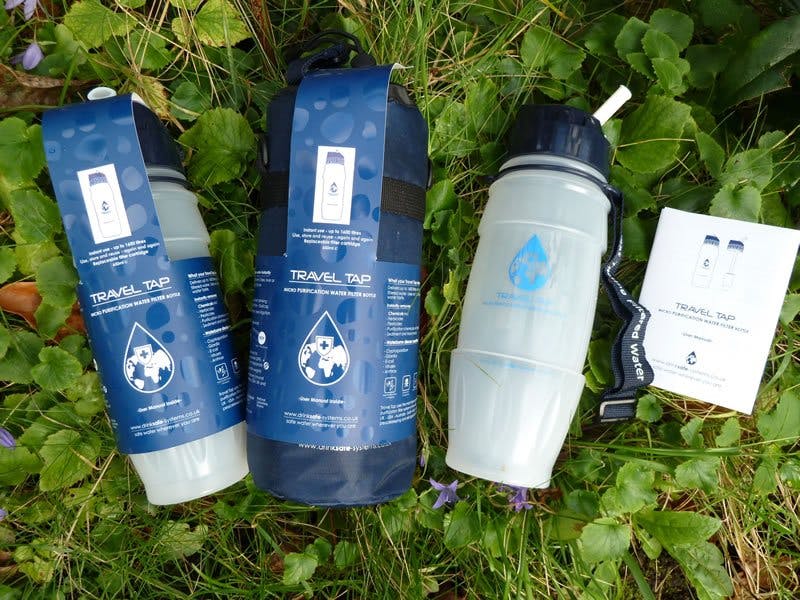 Travel Tap Water Purifier bottles. The no.1 sustainable travel essential.