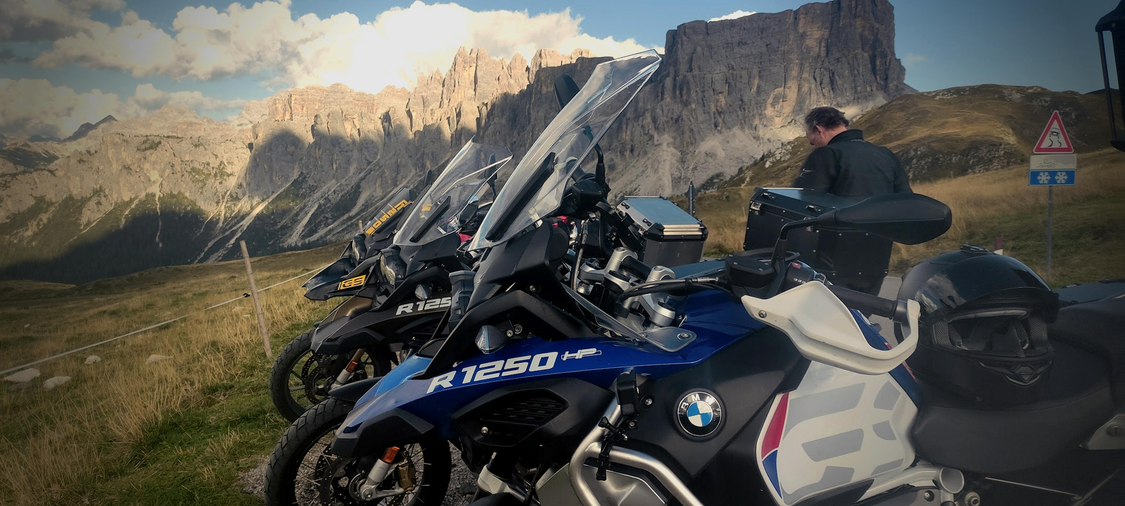 dolomites by desmo fleet of motorcycles