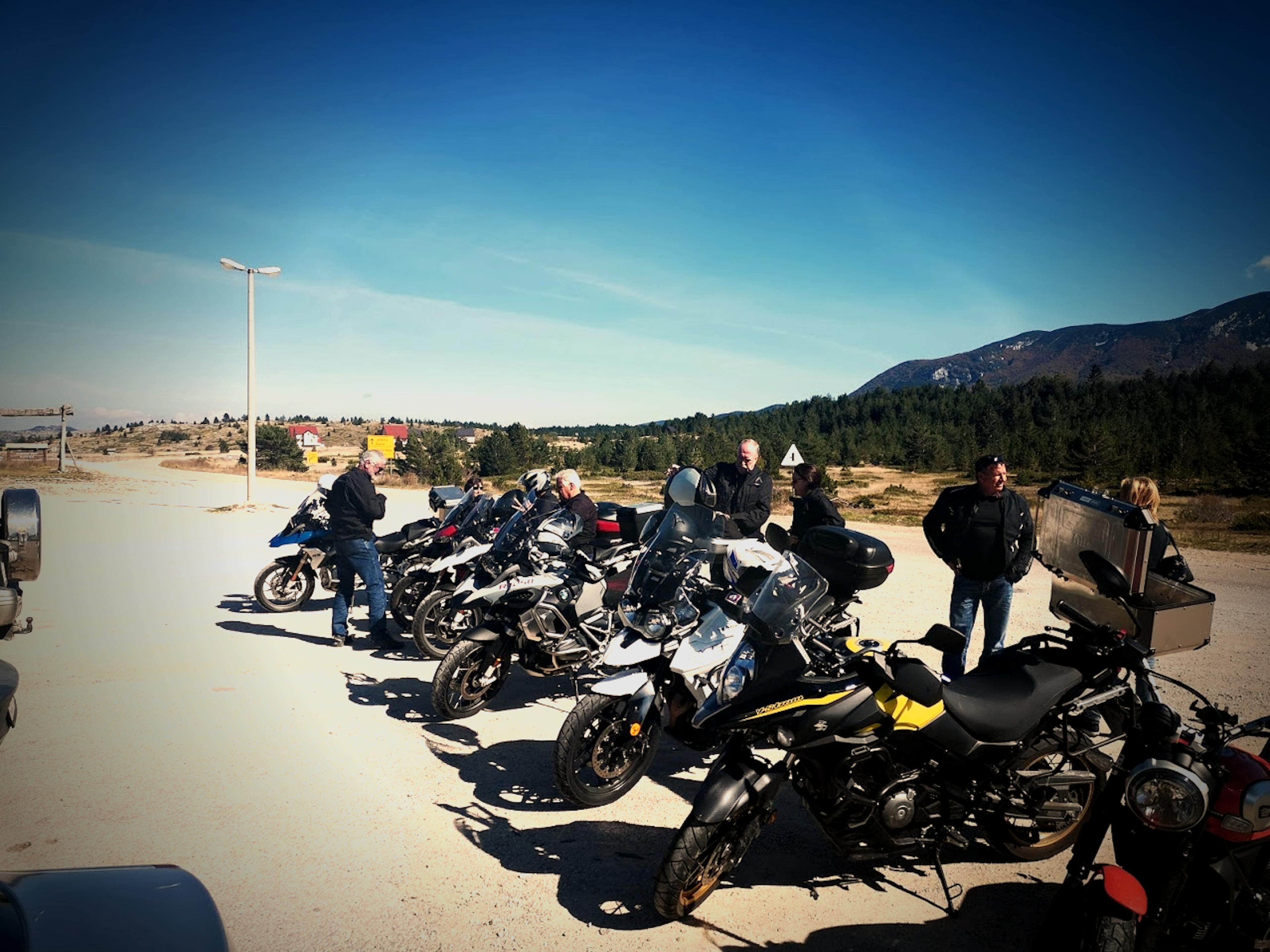 Group on tour at Hajdučke vrleti