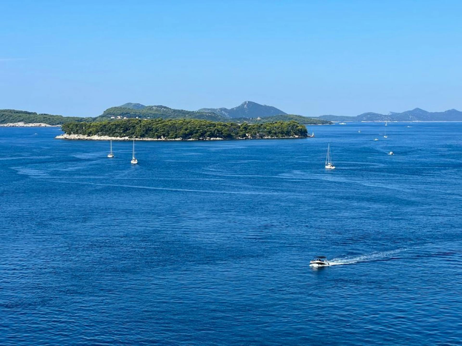 Dubrovnik sea at the rest day on the Desmo tour