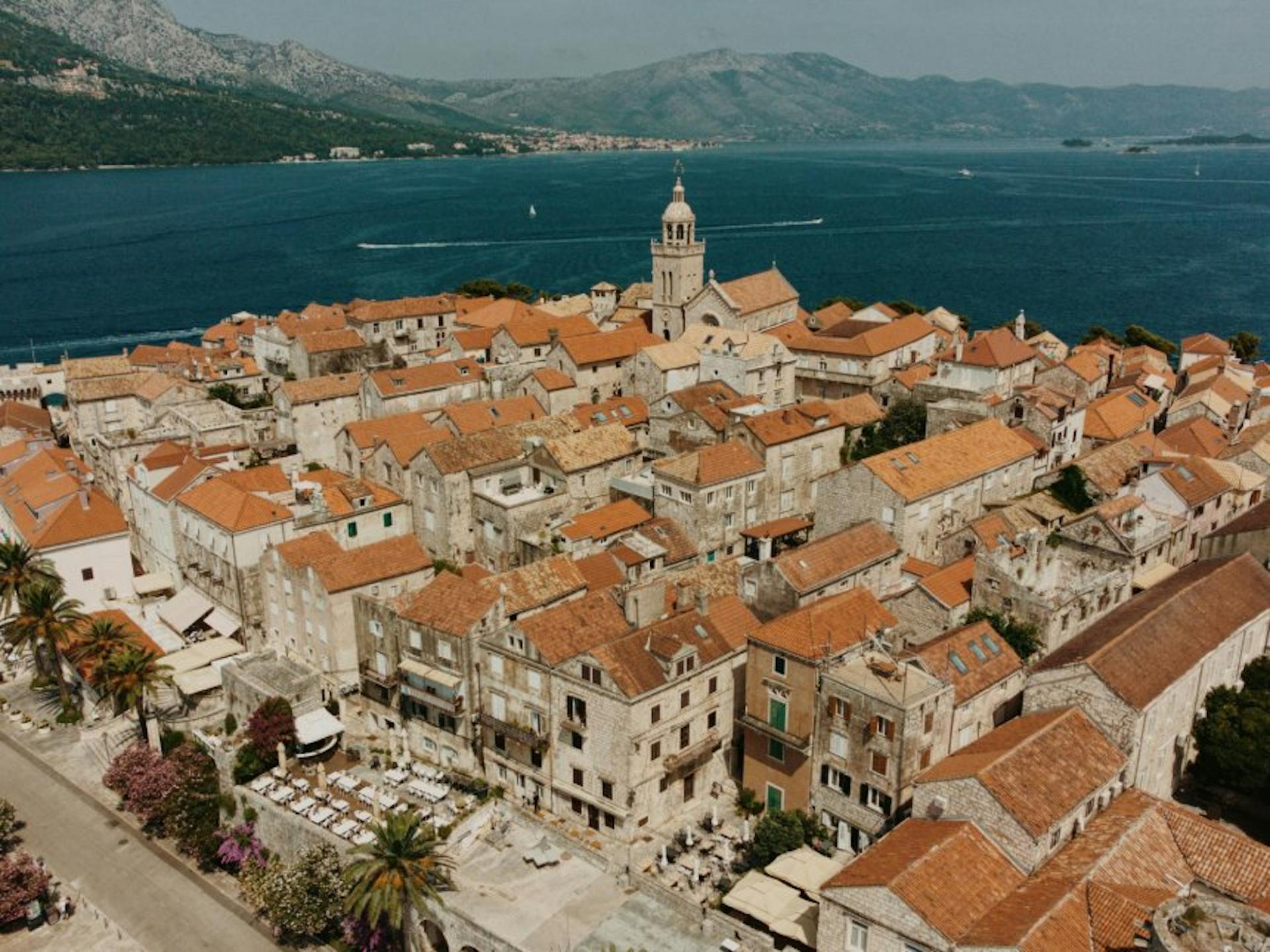 Old town of Korčula on the Desmo tour