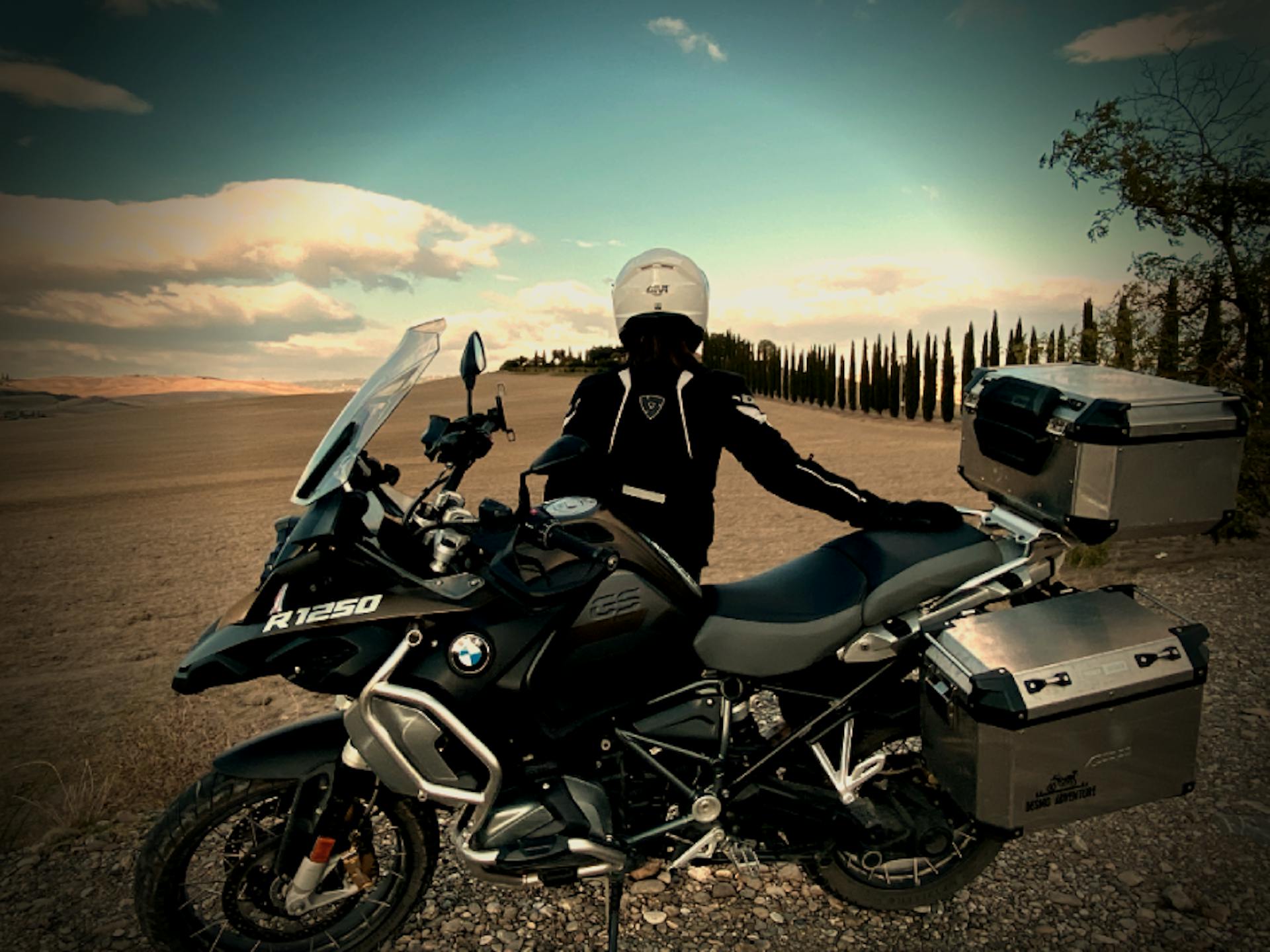 Desmo motorbike tour in Toscany. Ride amazing hill sides of toscany, Italy