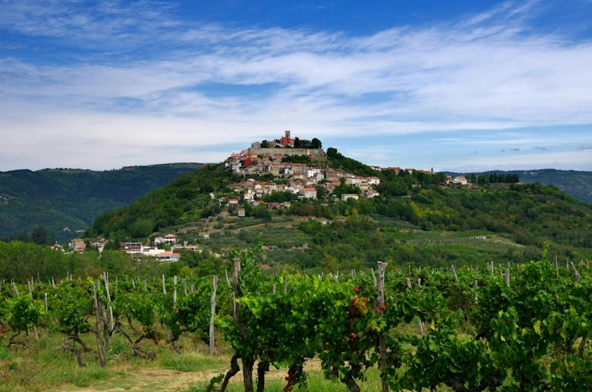 Motorcycle ride to Motovun, Istria