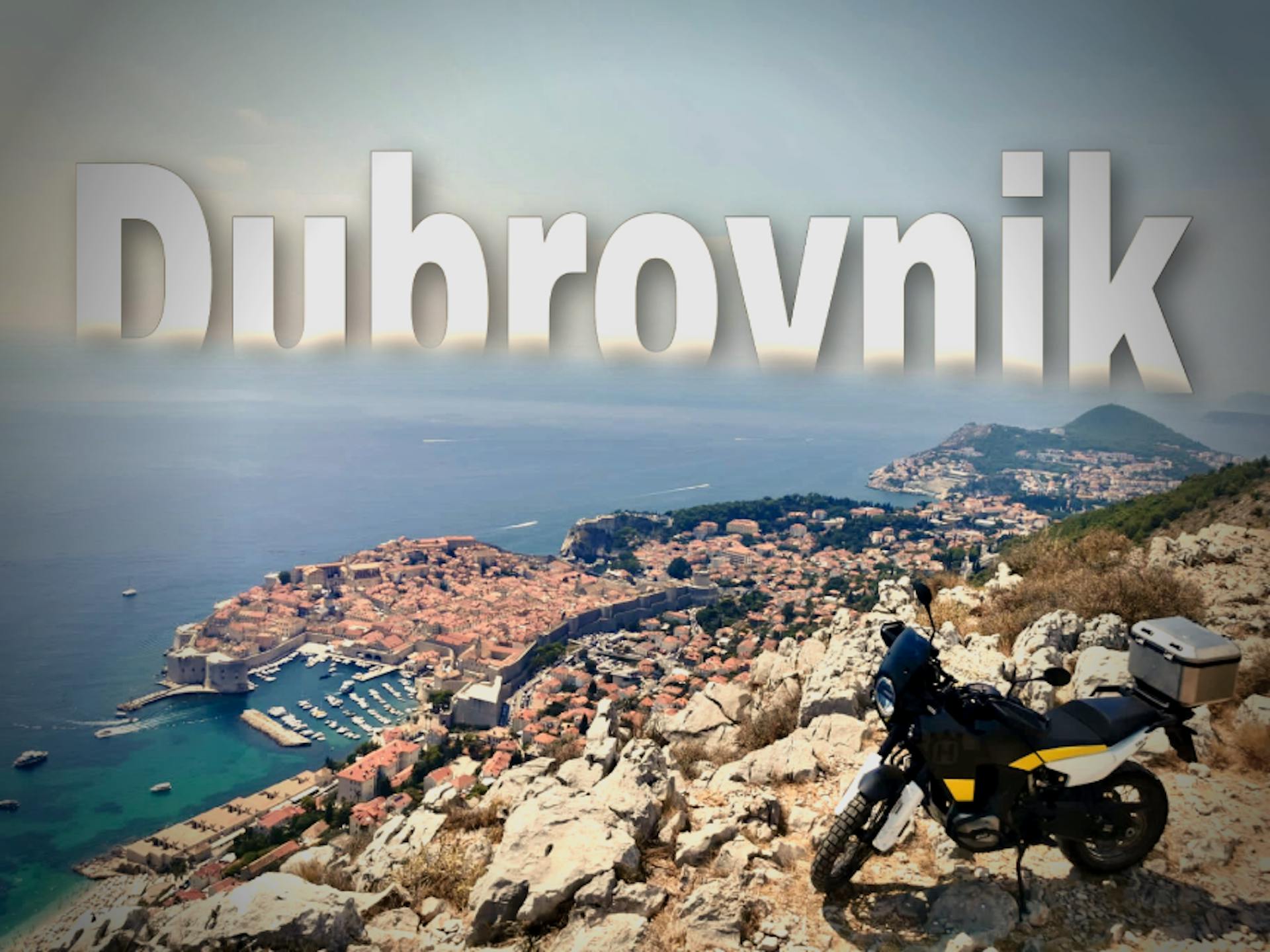 Dubrovnik mountain SRĐ desmo adventure bike on the motorcycle tour