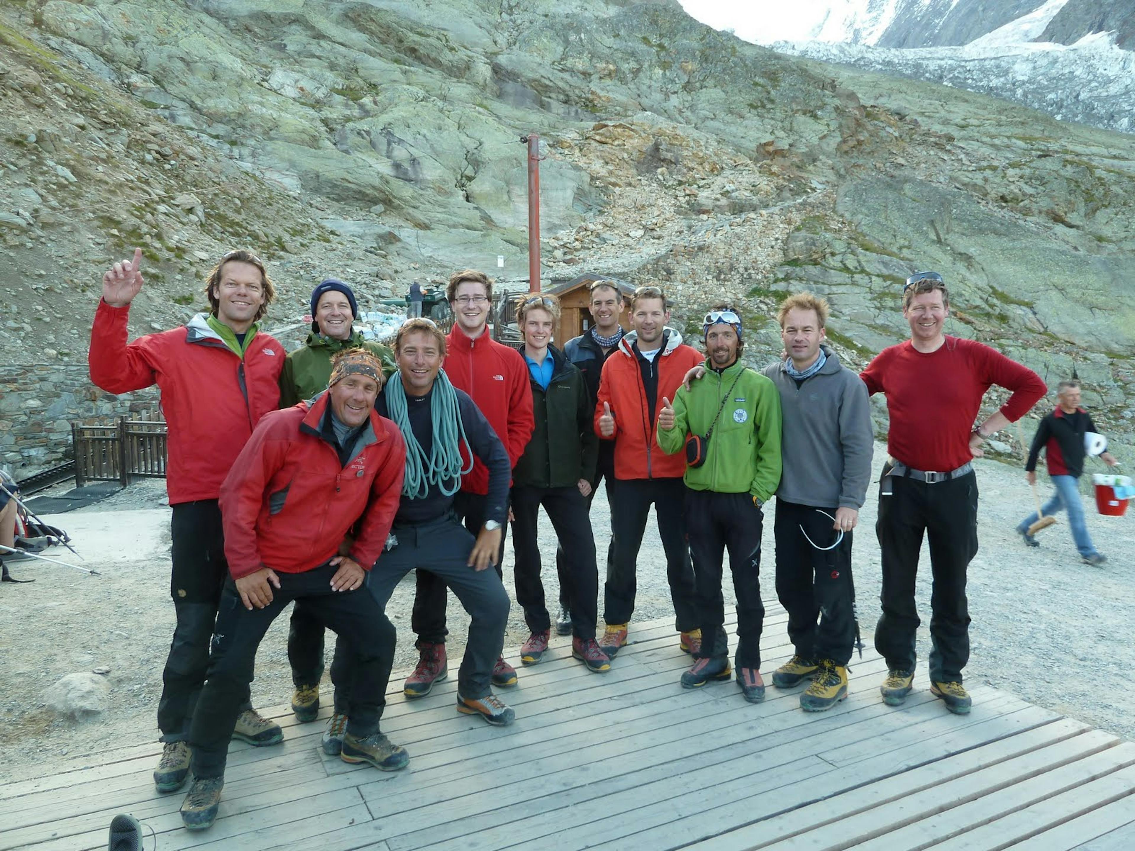 Nid d'Aigle dopo il successo sul Monte Bianco