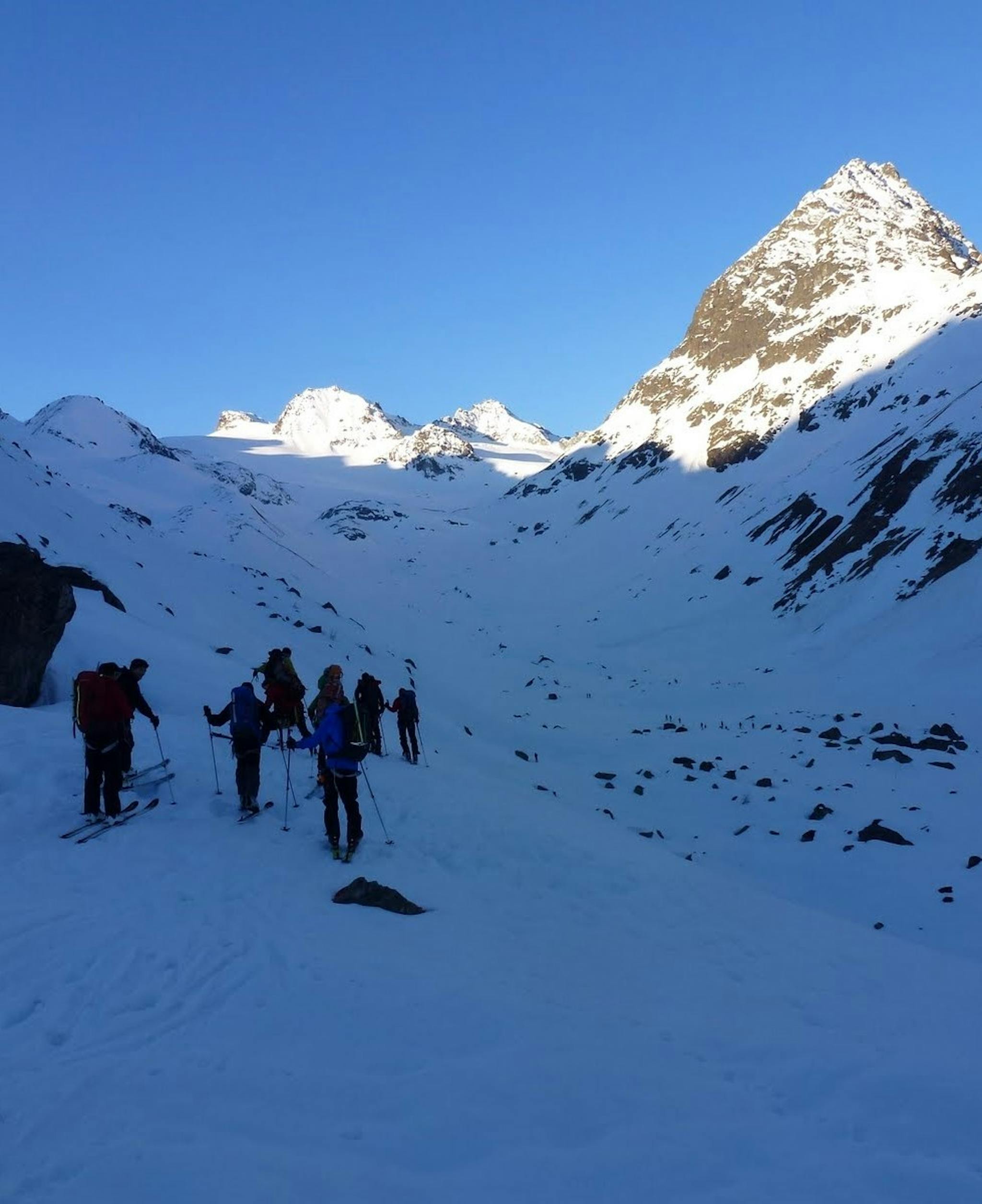 ski touring from the jamtal hutte