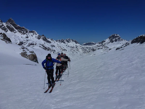 ski touring to the breite krone