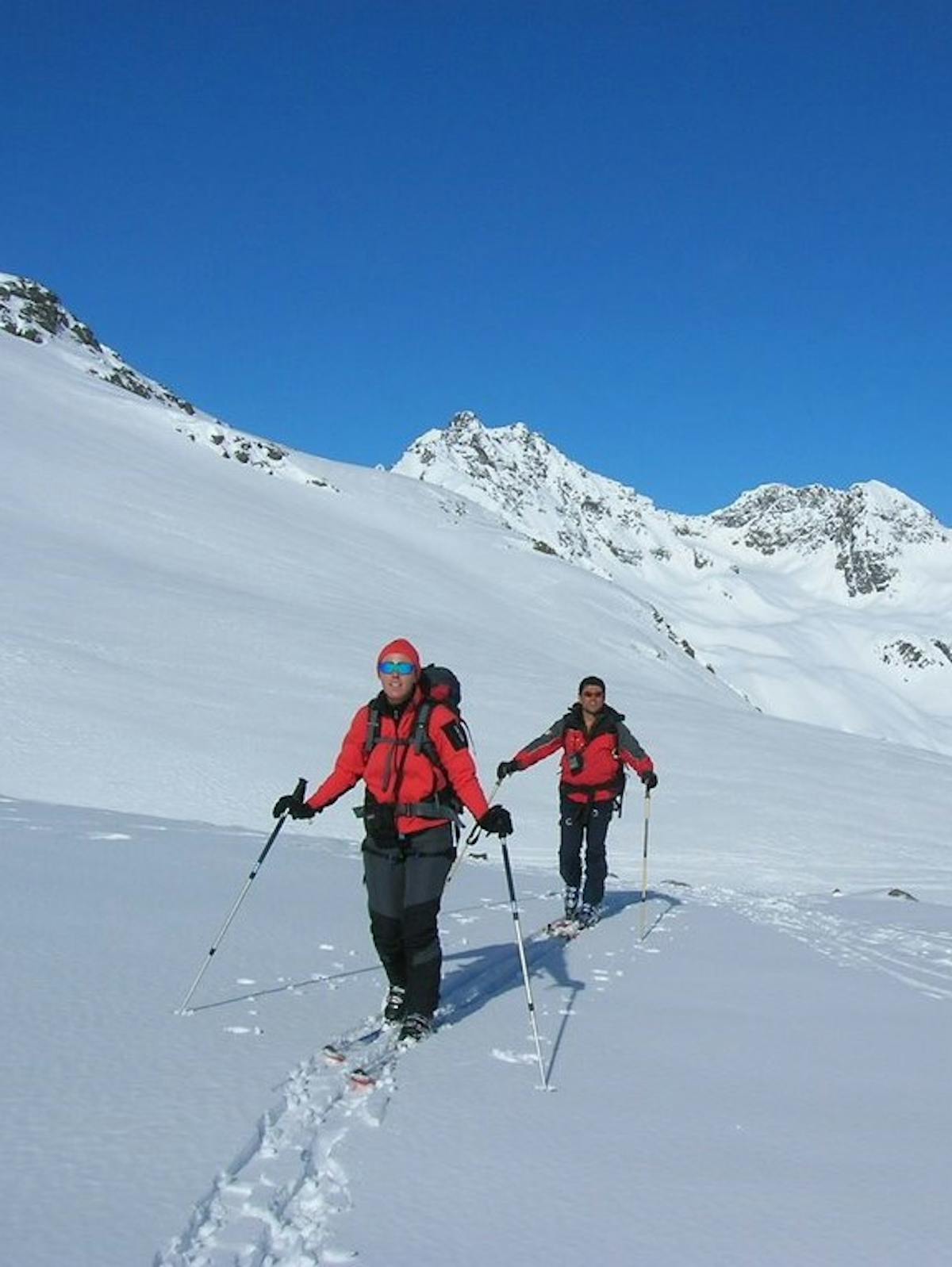 ski touring from the jamtal hutte