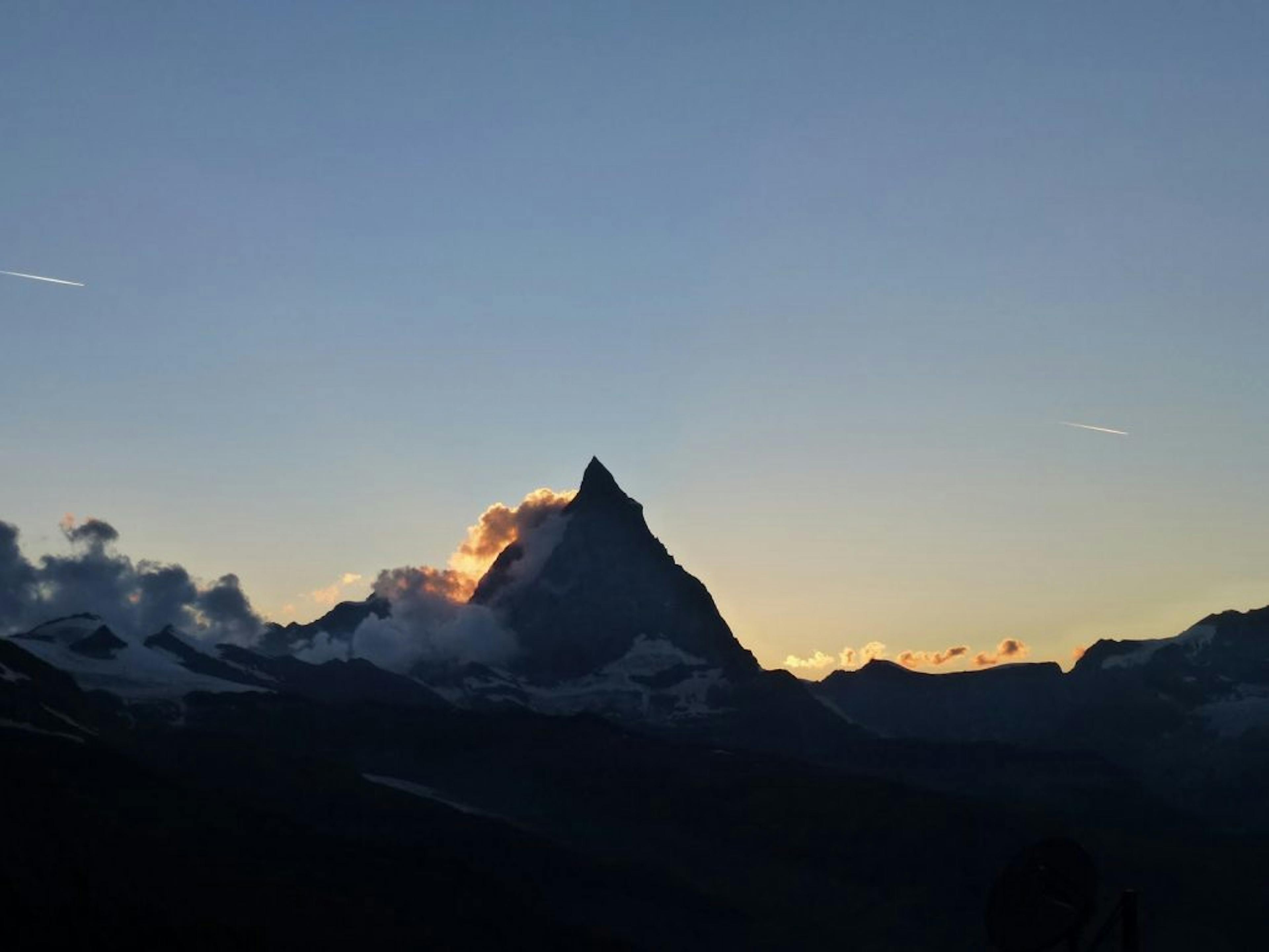 sunrise on the matterhorn