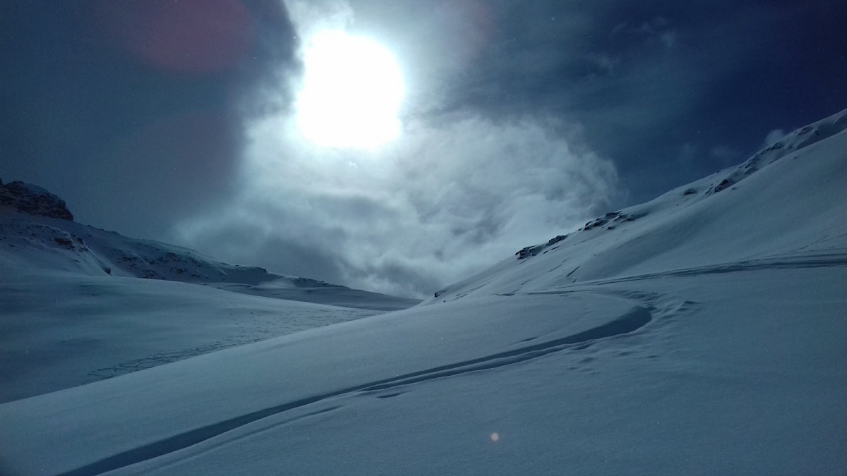 cloud with a field of snow