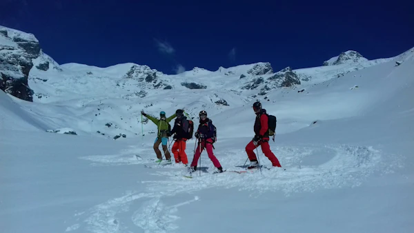 ski off piste on the monte rosa
