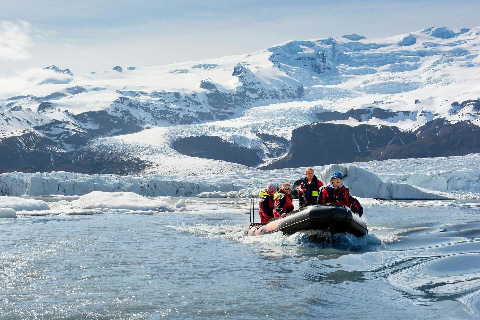 South Coast Glacier Walk & Iceberg Lagoon Boat Tour in Iceland