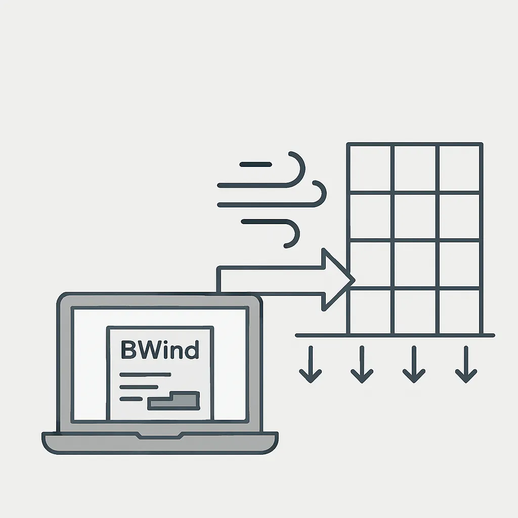 Distribuição de Ações de Vento em Estruturas: Uma Solução com o BWind