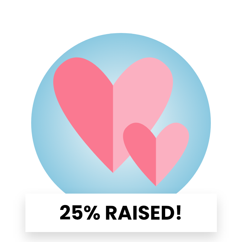 25% raised