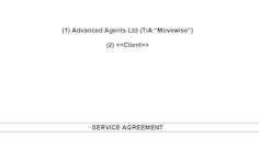 Movewise service agreement