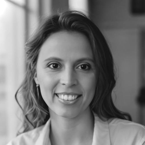 Black and White Photo of Milene Adaime