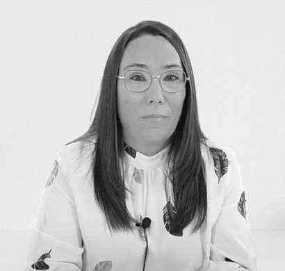 Black and White photo of Maria Eugenia Perez Matey, Lawyer