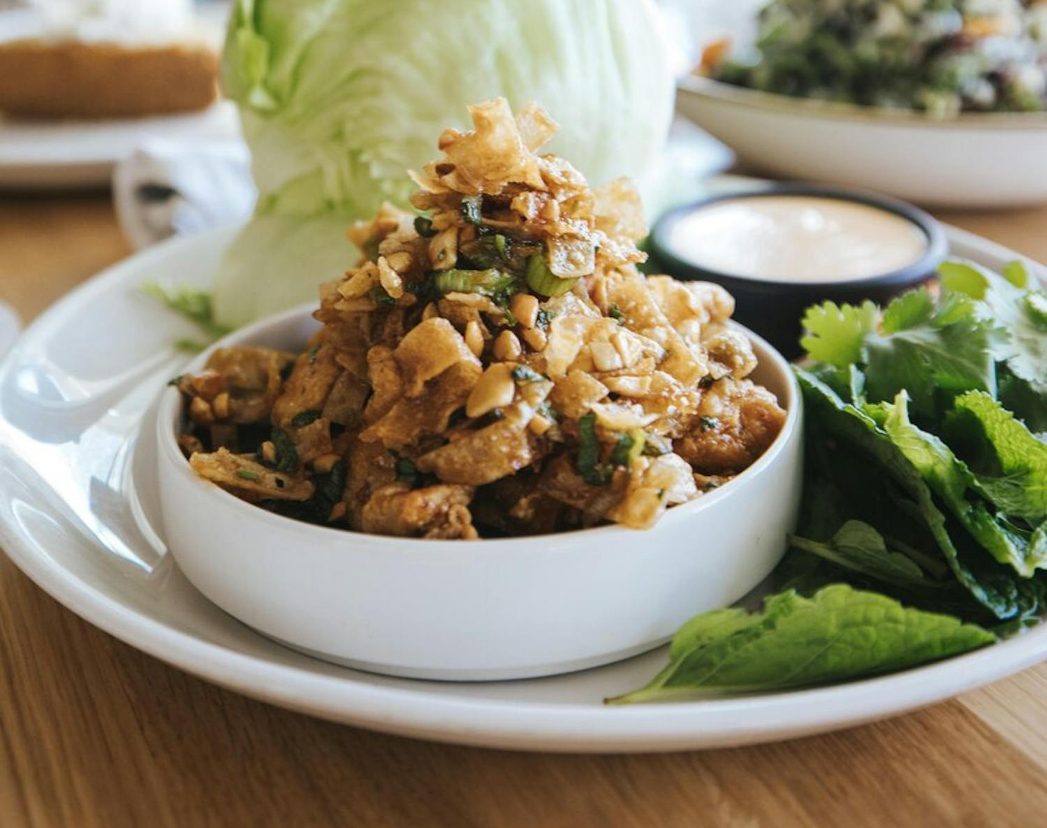 Cashew Chicken Lettuce Wraps