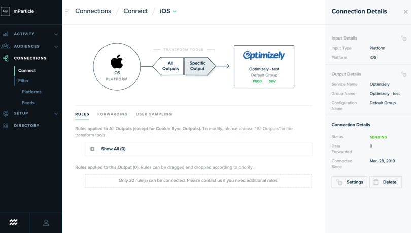 Use Optimizely with mParticle to empower marketing and product teams.